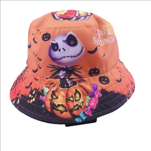 Unisex Halloween Jack Skellington Hat - Orange And Black